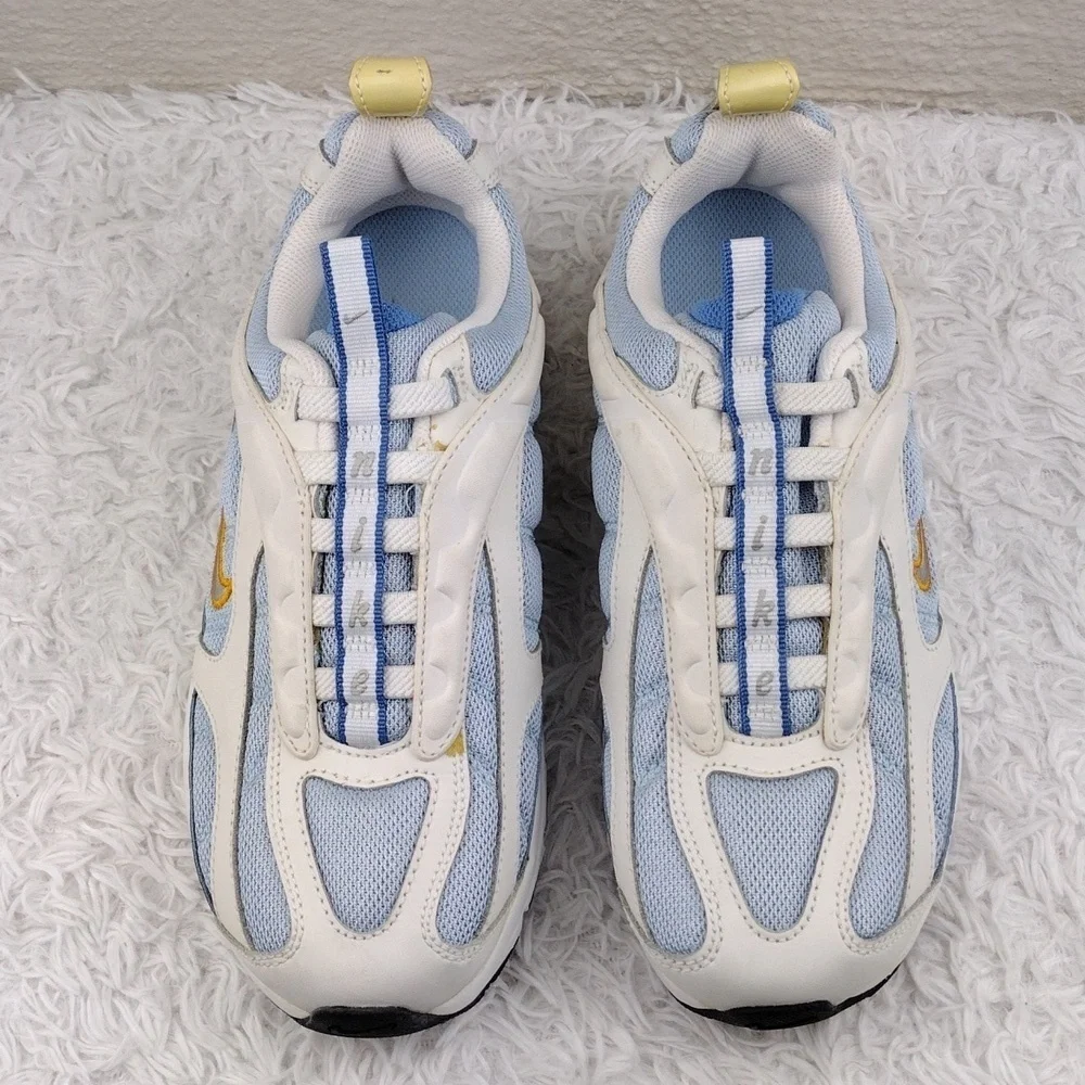 Nike XCelleration Blue Mesh White Detail Elastic Lace Step In Running Sneaker